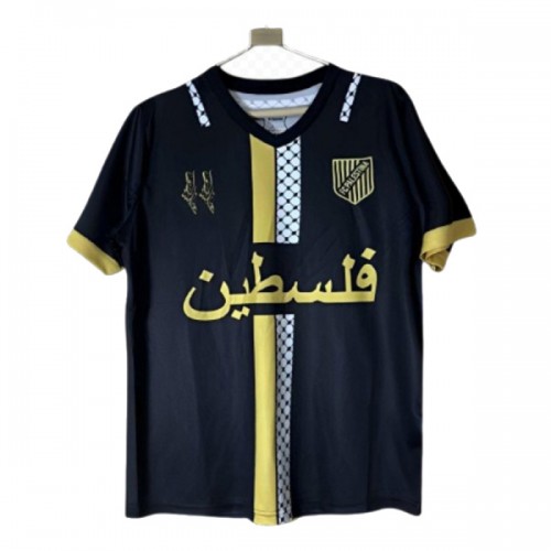 Fotbollskläder FC Palestina 2025-26 Svart - Kortärmad Fotbollskläder FC Palestina 2025-26 Svart - Kortärmad
