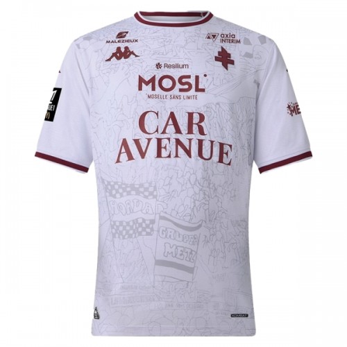 Fotbollskläder FC Metz Bortatröja 2025-26 - Kortärmad Fotbollskläder FC Metz Bortatröja 2025-26 - Kortärmad