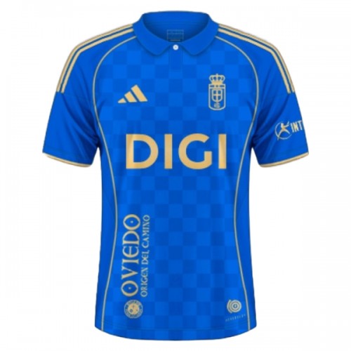 Fotbollskläder Real Oviedo Hemmatröja 2025-26 - Kortärmad Fotbollskläder Real Oviedo Hemmatröja 2025-26 - Kortärmad