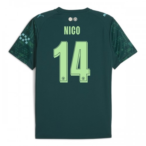 Fotbollskläder Manchester City Nico 14 Fjärdetröja EA Sport 2025-26 - Kortärmad Fotbollskläder Manchester City Nico 14 Fjärdetröja EA Sport 2025-26 - Kortärmad