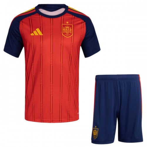 Fotbollskläder Barn Spanien Hemmatröja VM 2026 - Kortärmad Fotbollskläder Barn Spanien Hemmatröja VM 2026 - Kortärmad