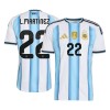 Fotbollskläder Argentina Lautaro Martinez 22 Hemmatröja VM 2026 - Kortärmad