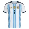 Fotbollskläder Barn Argentina De Paul 7 Hemmatröja VM 2026 - Kortärmad