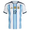 Fotbollskläder Barn Argentina Garnacho 17 Hemmatröja VM 2026 - Kortärmad
