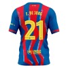 Fotbollskläder Barn FC Barcelona F. De Jong 21 Fjärdetröja 2025-26 - Kortärmad