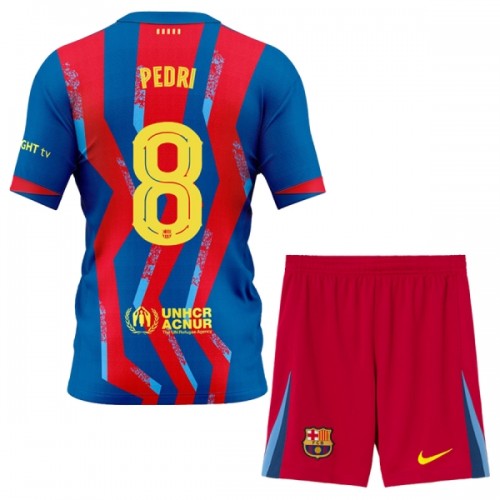 Fotbollskläder Barn FC Barcelona Pedri 8 Fjärdetröja 2025-26 - Kortärmad Fotbollskläder Barn FC Barcelona Pedri 8 Fjärdetröja 2025-26 - Kortärmad