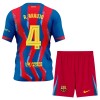 Fotbollskläder Barn FC Barcelona R. Araujo 4 Fjärdetröja 2025-26 - Kortärmad Fotbollskläder Barn FC Barcelona R. Araujo 4 Fjärdetröja 2025-26 - Kortärmad