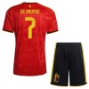 Fotbollskläder Barn Belgien De Bruyne 7 Hemmatröja VM 2026 - Kortärmad
