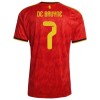 Fotbollskläder Barn Belgien De Bruyne 7 Hemmatröja VM 2026 - Kortärmad