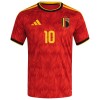 Fotbollskläder Barn Belgien Lukaku 10 Hemmatröja VM 2026 - Kortärmad