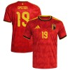 Fotbollskläder Belgien Openda 19 Hemmatröja VM 2026 - Kortärmad