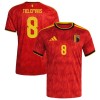 Fotbollskläder Belgien Tielemans 8 Hemmatröja VM 2026 - Kortärmad