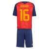 Fotbollskläder Barn Spanien Rodrigo 16 Hemmatröja VM 2026 - Kortärmad