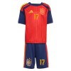 Fotbollskläder Barn Spanien Williams JR 17 Hemmatröja VM 2026 - Kortärmad