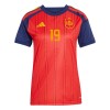 Fotbollskläder Dam Spanien Lamine Yamal 19 Hemmatröja VM 2026 - Kortärmad