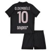 Fotbollskläder Barn Paris Saint-Germain O. Dembele 10 Fjärdetröja Jordan 2025-26 - Kortärmad