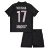 Fotbollskläder Barn Paris Saint-Germain Vitinha 17 Fjärdetröja Jordan 2025-26 - Kortärmad