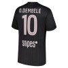 Fotbollskläder Paris Saint-Germain O. Dembele 10 Fjärdetröja Jordan 2025-26 - Kortärmad