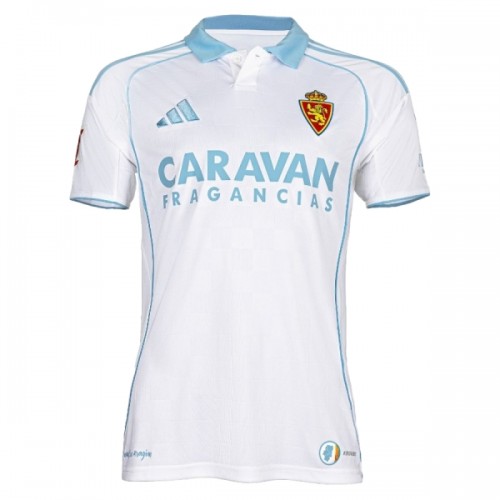 Fotbollskläder Real Zaragoza Hemmatröja 2025-26 - Kortärmad Fotbollskläder Real Zaragoza Hemmatröja 2025-26 - Kortärmad