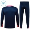 Barn FC Barcelona Trainings Sweatshirt Quarter-Zip 2025-26 Blå