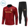 Barn Feyenoord Rotterdam Trainings Sweatshirt Quarter-Zip 2025-26 Röd