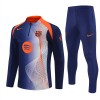 FC Barcelona Trainings Sweatshirt Quarter-Zip 2025-26 Blå