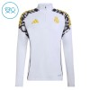 Barn Real Madrid Trainings Sweatshirt Quarter-Zip 2026-27 Vit