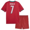 Fotbollskläder Barn Portugal Ronaldo 7 Hemmatröja VM 2026 - Kortärmad