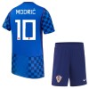 Fotbollskläder Barn Kroatien Modrić 10 Bortatröja VM 2026 - Kortärmad