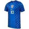 Fotbollskläder Barn Kroatien Modrić 10 Bortatröja VM 2026 - Kortärmad