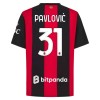 Fotbollskläder AC Milan Pavlovic 31 Hemmatröja 2026-27 - Kortärmad Fotbollskläder AC Milan Pavlovic 31 Hemmatröja 2026-27 - Kortärmad