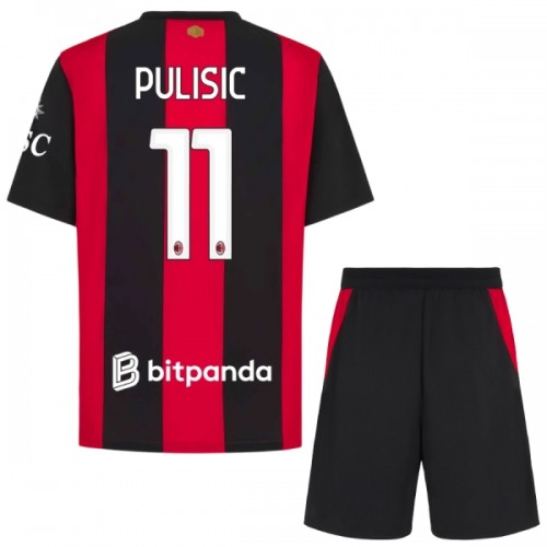 Fotbollskläder Barn AC Milan Pulisic 11 Hemmatröja 2026-27 - Kortärmad Fotbollskläder Barn AC Milan Pulisic 11 Hemmatröja 2026-27 - Kortärmad
