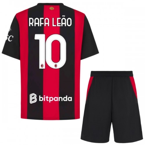 Fotbollskläder Barn AC Milan Rafael Leao 10 Hemmatröja 2026-27 - Kortärmad Fotbollskläder Barn AC Milan Rafael Leao 10 Hemmatröja 2026-27 - Kortärmad