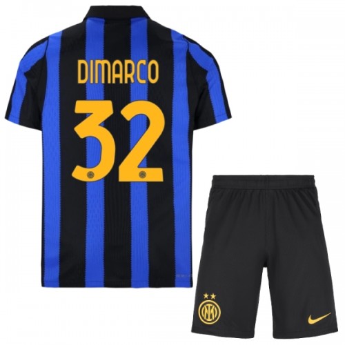 Fotbollskläder Barn Inter Milan Dimarco 32 Hemmatröja 2026-27 - Kortärmad Fotbollskläder Barn Inter Milan Dimarco 32 Hemmatröja 2026-27 - Kortärmad