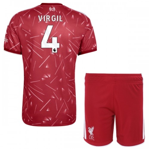 Fotbollskläder Barn Liverpool Virgil 4 Hemmatröja 2026-27 - Kortärmad Fotbollskläder Barn Liverpool Virgil 4 Hemmatröja 2026-27 - Kortärmad