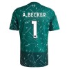 Fotbollskläder Målvakt Barn Liverpool A. Becker 1 Hemmatröja 2026-27 Grön - Kortärmad