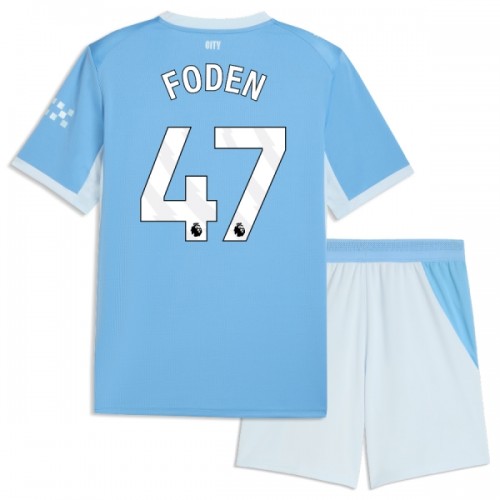 Fotbollskläder Barn Manchester City Foden 47 Hemmatröja 2026-27 - Kortärmad Fotbollskläder Barn Manchester City Foden 47 Hemmatröja 2026-27 - Kortärmad