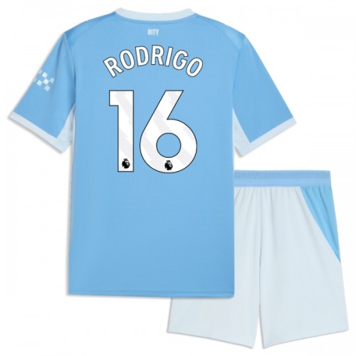 Fotbollskläder Barn Manchester City Rodrigo 16 Hemmatröja 2026-27 - Kortärmad Fotbollskläder Barn Manchester City Rodrigo 16 Hemmatröja 2026-27 - Kortärmad