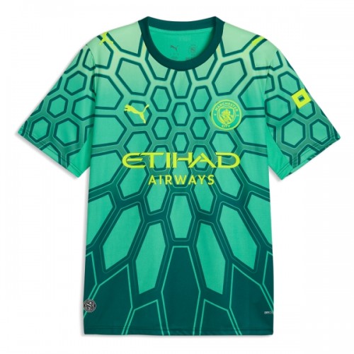 Fotbollskläder Målvakt Manchester City Hemmatröja 2026-27 Grön - Kortärmad Fotbollskläder Målvakt Manchester City Hemmatröja 2026-27 Grön - Kortärmad