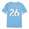 Fotbollskläder Manchester City Savinho 26 Hemmatröja 2026-27 - Kortärmad Fotbollskläder Manchester City Savinho 26 Hemmatröja 2026-27 - Kortärmad