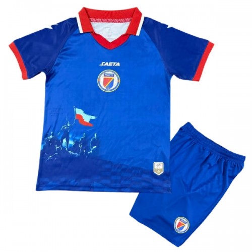 Fotbollskläder Barn Haiti Hemmatröja VM 2026 - Kortärmad Fotbollskläder Barn Haiti Hemmatröja VM 2026 - Kortärmad