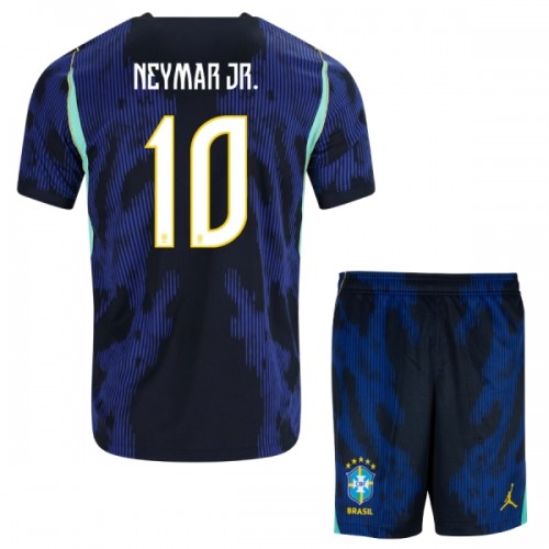 Fotbollskläder Barn Brasilien Neymar JR 10 Bortatröja VM 2026 - Kortärmad Fotbollskläder Barn Brasilien Neymar JR 10 Bortatröja VM 2026 - Kortärmad