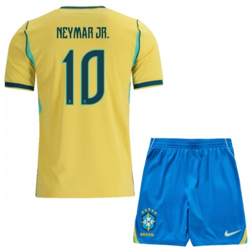 Fotbollskläder Barn Brasilien Neymar JR 10 Hemmatröja VM 2026 - Kortärmad Fotbollskläder Barn Brasilien Neymar JR 10 Hemmatröja VM 2026 - Kortärmad