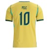 Fotbollskläder Barn Brasilien Pele 10 Hemmatröja VM 2026 - Kortärmad