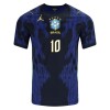 Fotbollskläder Barn Brasilien Ronaldinho 10 Bortatröja VM 2026 - Kortärmad