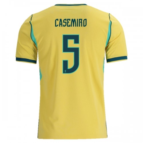 Fotbollskläder Brasilien Casemiro 5 Hemmatröja VM 2026 - Kortärmad Fotbollskläder Brasilien Casemiro 5 Hemmatröja VM 2026 - Kortärmad