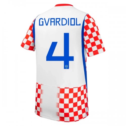 Fotbollskläder Kroatien Gvardiol 4 Hemmatröja VM 2026 - Kortärmad Fotbollskläder Kroatien Gvardiol 4 Hemmatröja VM 2026 - Kortärmad