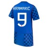 Fotbollskläder Kroatien Kramaric 9 Bortatröja VM 2026 - Kortärmad Fotbollskläder Kroatien Kramaric 9 Bortatröja VM 2026 - Kortärmad