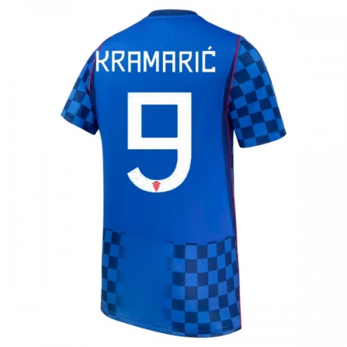 Fotbollskläder Kroatien Kramaric 9 Bortatröja VM 2026 - Kortärmad Fotbollskläder Kroatien Kramaric 9 Bortatröja VM 2026 - Kortärmad