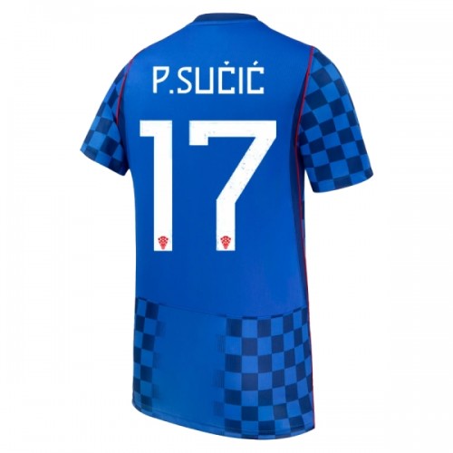 Fotbollskläder Kroatien P. Sucic 17 Bortatröja VM 2026 - Kortärmad Fotbollskläder Kroatien P. Sucic 17 Bortatröja VM 2026 - Kortärmad